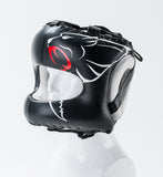 Headguard With Bar Protection Leather