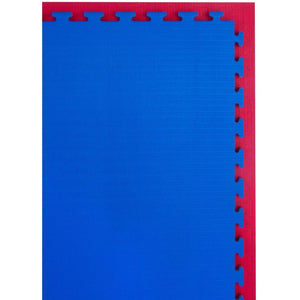 20mm Premium Tatami Jigsaw Mats reversible red and blue 1m x 1m