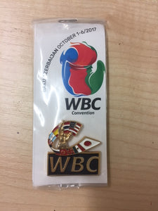 Limited edition WBC gold coloured logo pin
