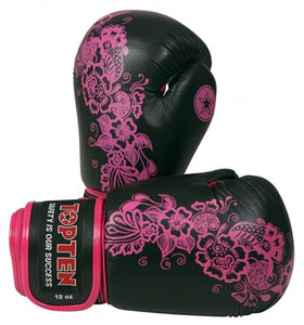 Top Ten Flowers Ladies Boxing Gloves 10oz