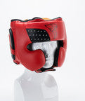 Pro Sparring Headguard Leather With Cheeks