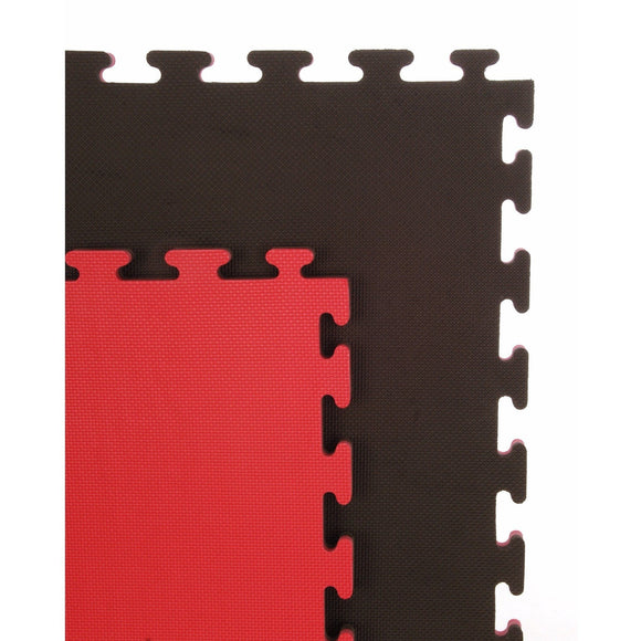 20mm Premium Standard Red and Black Jigsaw Mats Reversible
