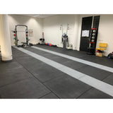 Black Rubber Gym Flooring - 20mm or 30mm x 1m x 1m