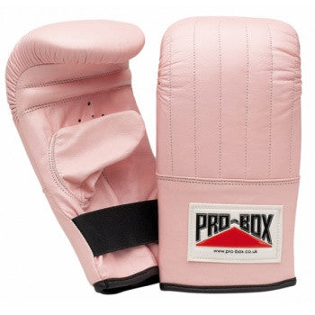 PINK COLLECTION LEATHER BAG MITTS