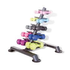 Dumbbell Storage Tier with 10 Pairs of Neo-Hex Dumbbels