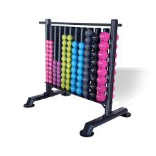 Storage Rack with 48 Pairs of Neo Hex Dumbells