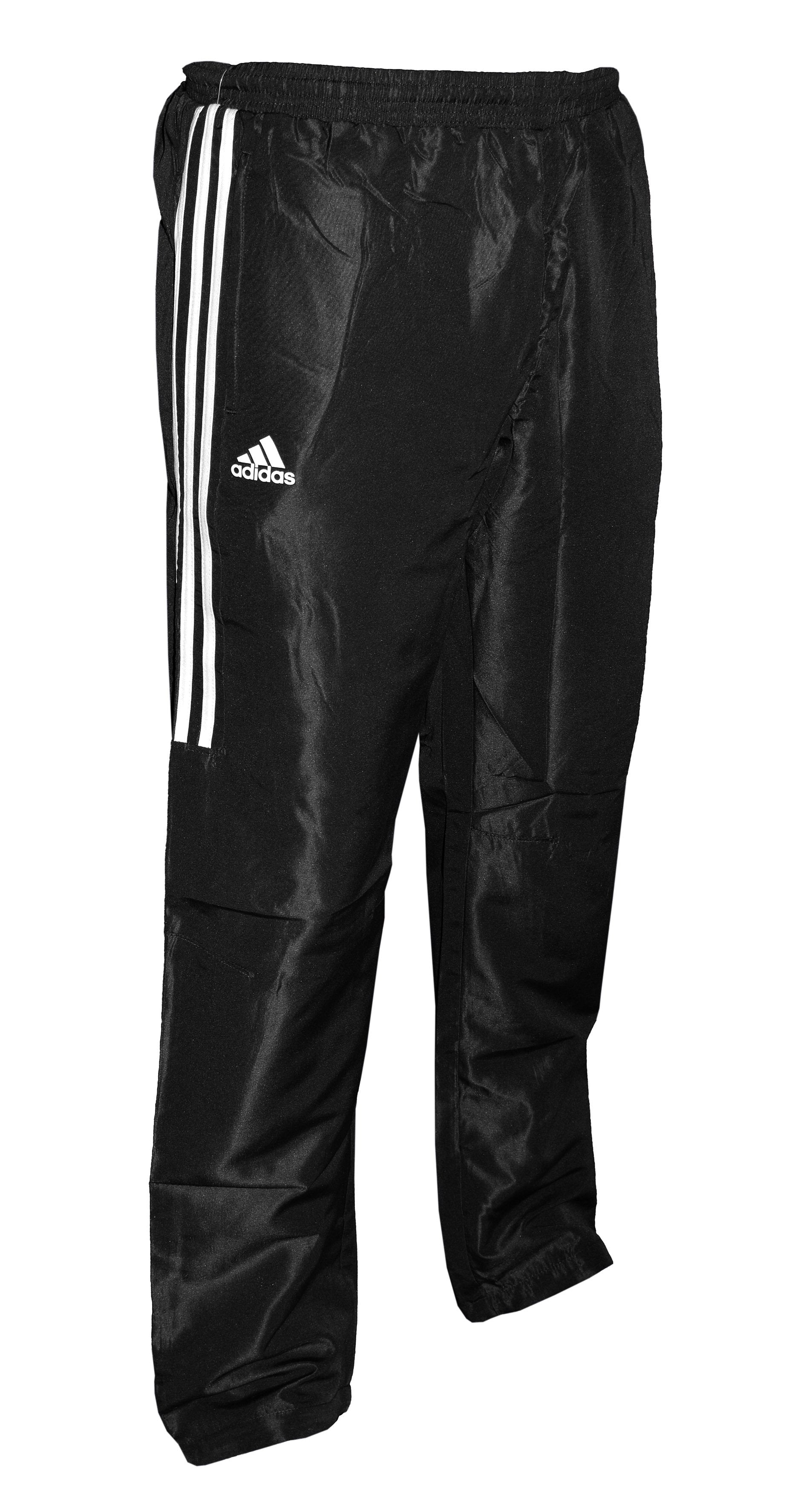 black and white adidas tracksuit bottoms